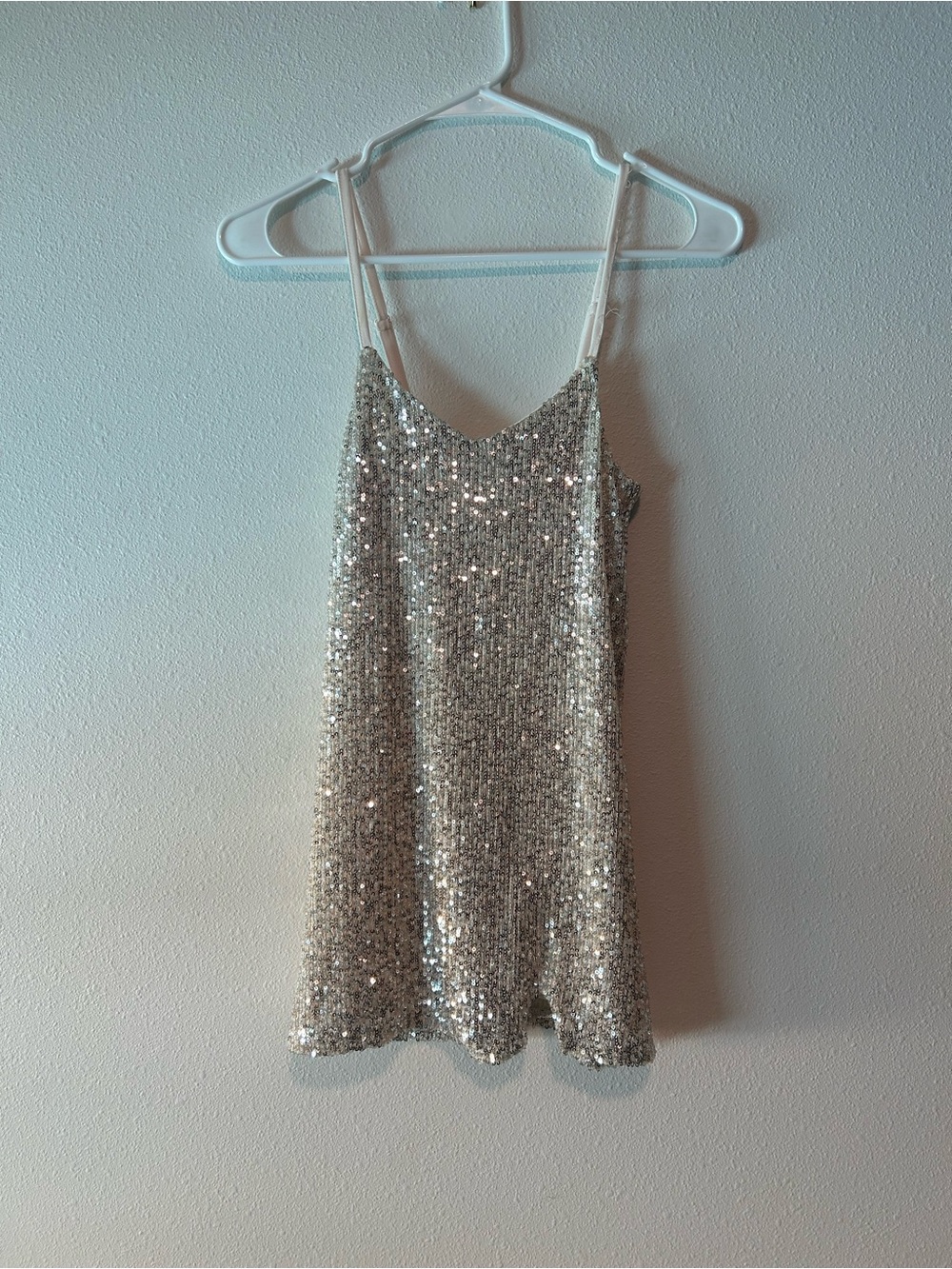 art class Silver Sequin Cami Top
